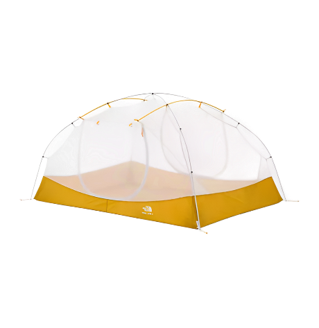 The North Face Trail Lite 3 Person Lightweight Backpacking Tent Khaki Stone/Arrowwood Yellow