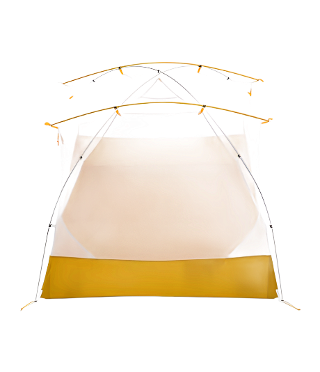 The North Face Trail Lite 3 Person Ultralight Backpacking Tent Khaki Stone/Arrowwood Yellow
