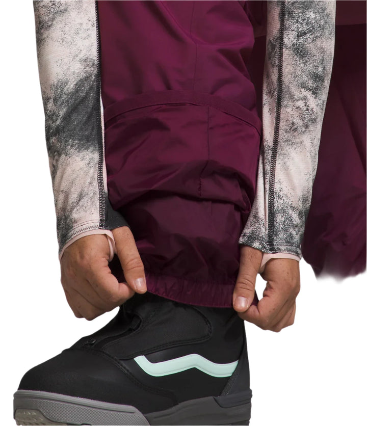 The North Face Women's Freedom Insulated Waterproof Ski Pants Boysenberry Gaiter