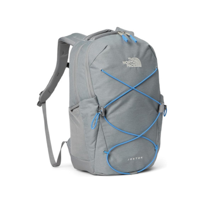 The North Face Women's Jester Backpack Concrete Light Grey Heather Marina Blue