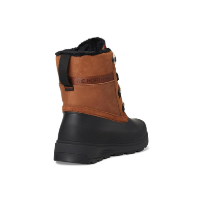 The North Face Women's Shellista V Shorty Waterproof Boot Burnt Umber TNF Black 3