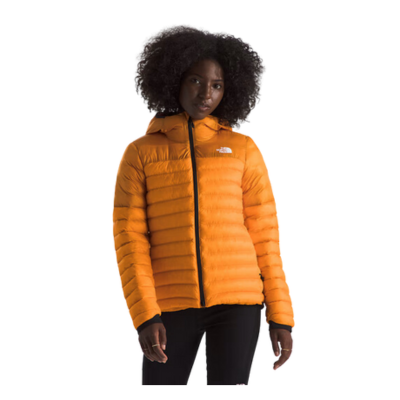 The North Face Women's Terra Peak Down Outdoor Active Hoodie Apricot Glaze/Iron Citrus