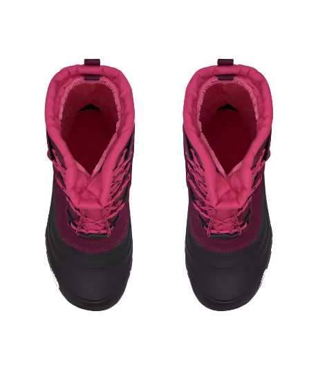 The North Face Youth Alpenglow V Insulated Winter Boot Boysenberry/TNF Black
