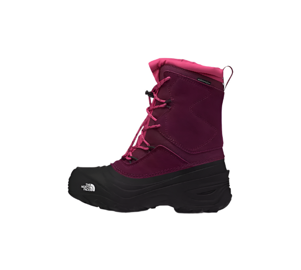 The North Face Youth Alpenglow V Waterproof Winter Boot Boysenberry/TNF Black