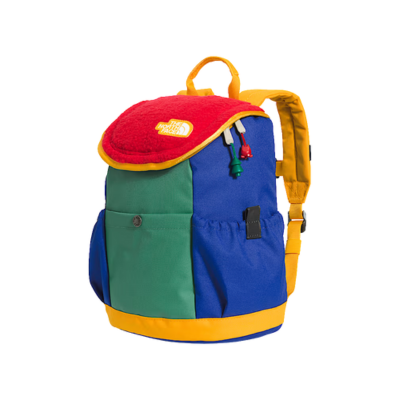 The North Face Youth Mini Explorer Backpack TNF Red Deep Green Grass