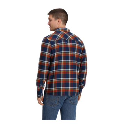 Outdoor Research Men's Feedback Long Sleeve Flannel Twill Shirt Cenote Plaid