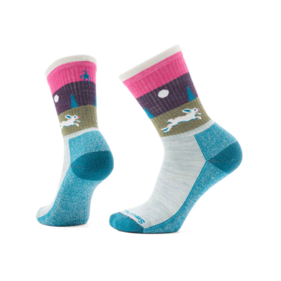 Smartwool Women's Everyday Hare Chase Crew Socks Frosty Green