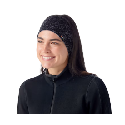 Smartwool Thermal Merino Reversible Headband Black Digi Snow