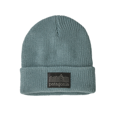 Patagonia Kid's Logo Beanie Strata Stencil: Thermal Blue