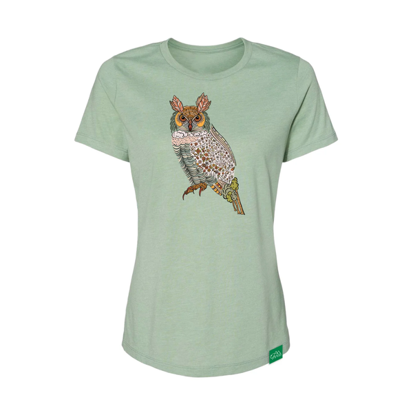 Women's Bohomenian Owl Short Sleeve Tee