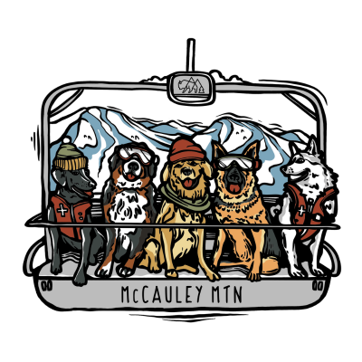 Wild Tribute Kid's Ski Bums McCauley Mtn Custom Print Artwork