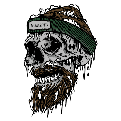Wild Tribute Men's Ski or Die McCauley Mtn Custom Print
