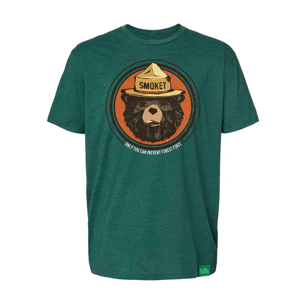 Wild Tribute Men's Smokey Vintage T-Shirt Forest Green