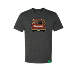 Wild Tribute Mens Never Hike Alone T-Shirt Charcoal