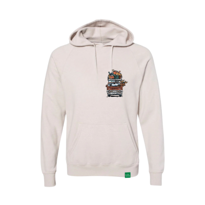 Storm Chaser Moose Old Forge NY Hooded Pullover
