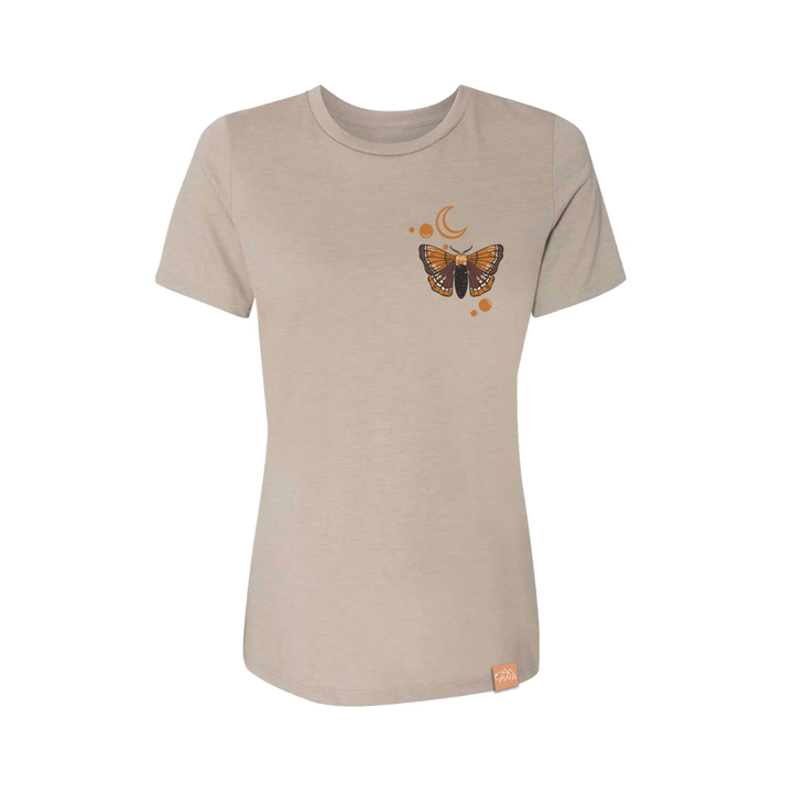 Wild Tribute Women's Mushrooms Relaxed T-Shirt Stone 1