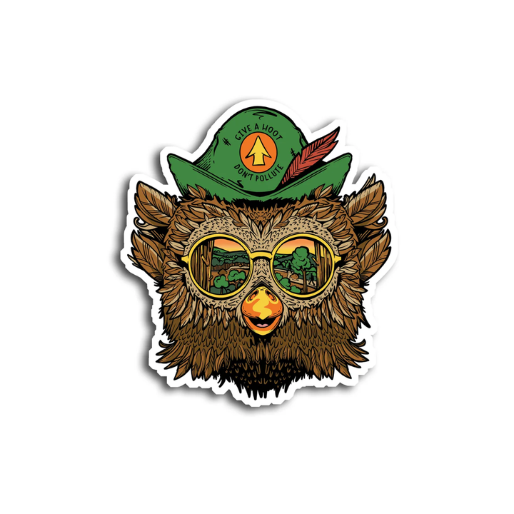 Wild Tribute Woodsy the Groovy Owl Sticker