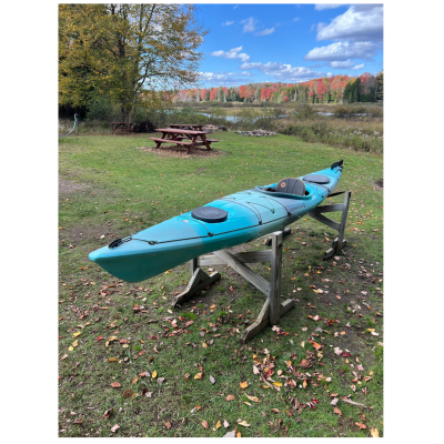 Wilderness Systems Used Tsunami 145 Touring Kayak with Rudder Demo/Rental Breeze Blue 