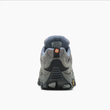 Women's Moab 3 Waterproof Low Hiking Shoe Granite Grey Wide Width Heel View
