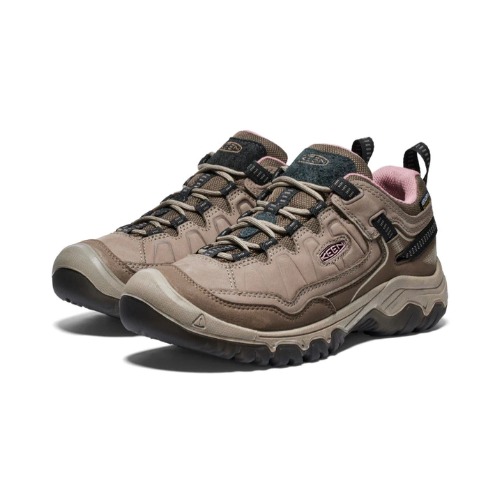 Women's Targhee IV Low Waterproof Hiking Shoe Brindle/Nostalgia Rose Dual