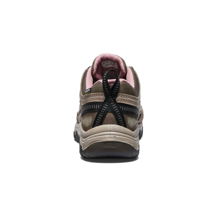 Women's Targhee IV Low Waterproof Hiking Shoe Brindle/Nostalgia Rose Heel