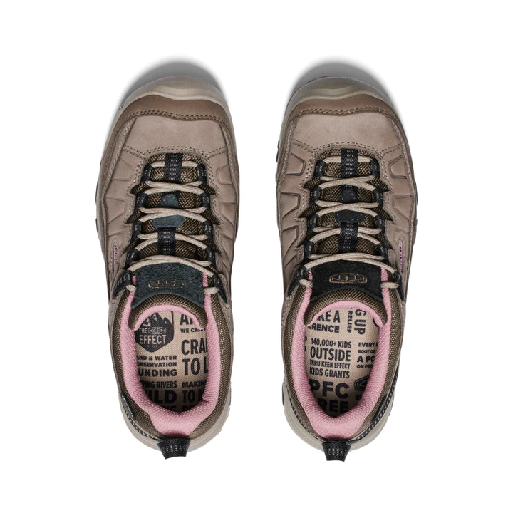 Women's Targhee IV Low Waterproof Hiking Shoe Brindle/Nostalgia Rose Top