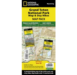 Grand Teton Day Hikes & National Park Map Map Pack Bundle