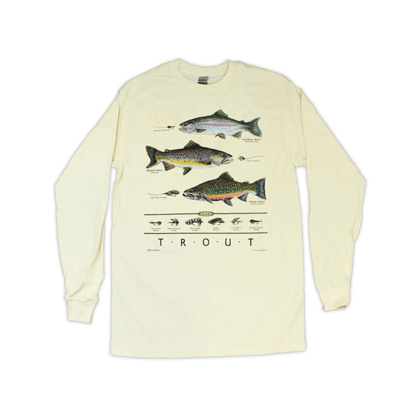 Men's Trout & Flies Longsleeve Shirt