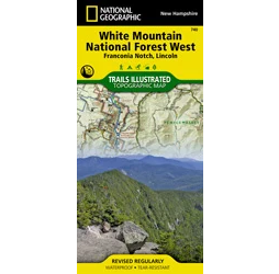 White Mountains National Forest T.I. Topographical Map - West